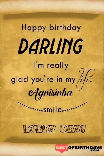 Agnisinha happy birthday love darling babu janu sona babby