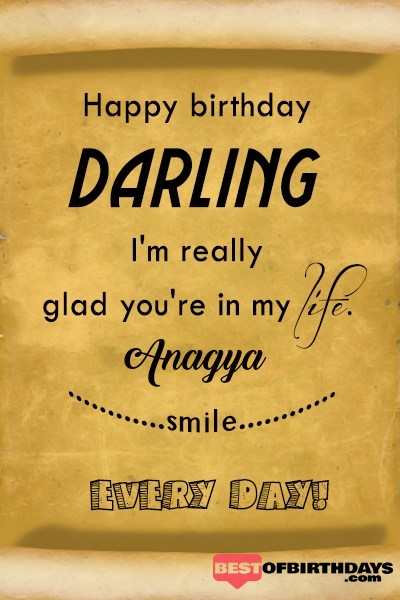 Anagya happy birthday love darling babu janu sona babby