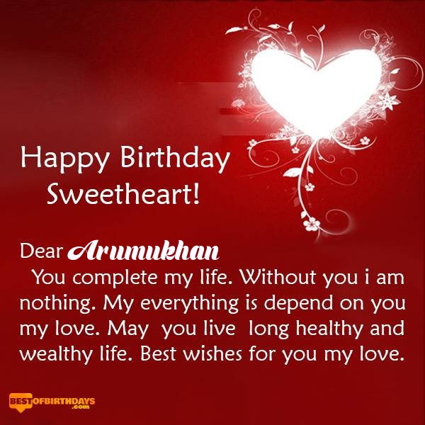 Arumukhan happy birthday my sweetheart baby