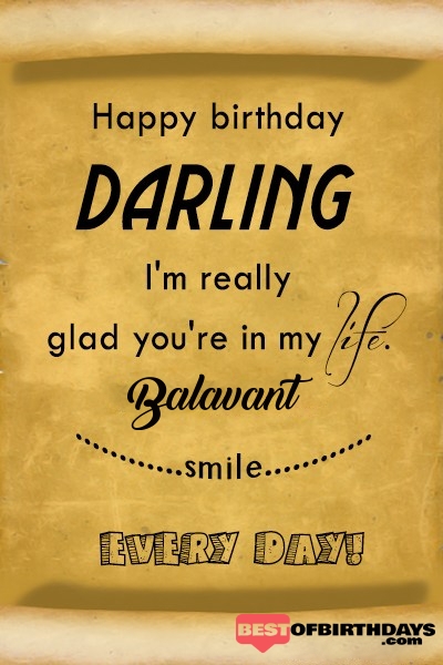 Balavant happy birthday love darling babu janu sona babby