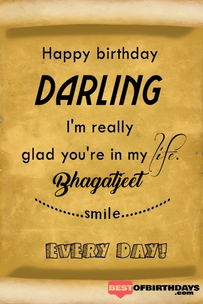 Bhagatjeet happy birthday love darling babu janu sona babby