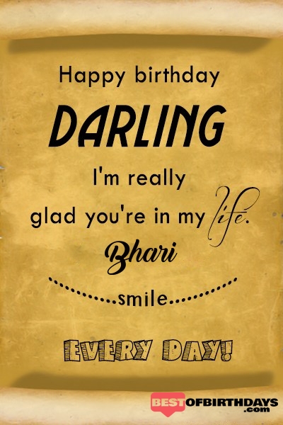 Bhari happy birthday love darling babu janu sona babby