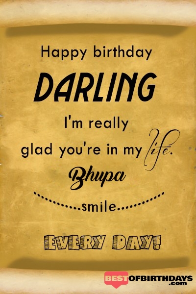 Bhupa happy birthday love darling babu janu sona babby