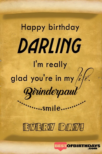 Birinderpaul happy birthday love darling babu janu sona babby