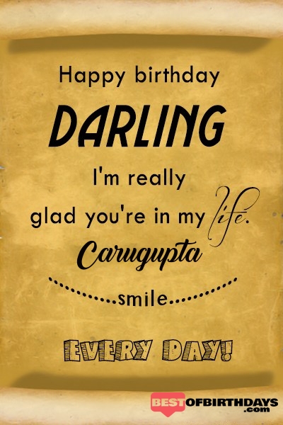 Carugupta happy birthday love darling babu janu sona babby