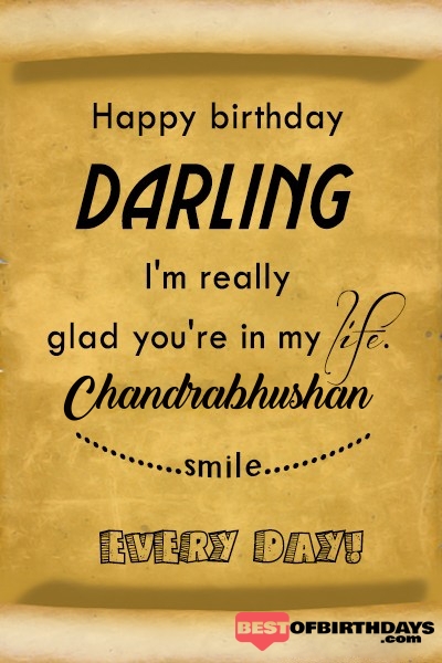 Chandrabhushan happy birthday love darling babu janu sona babby