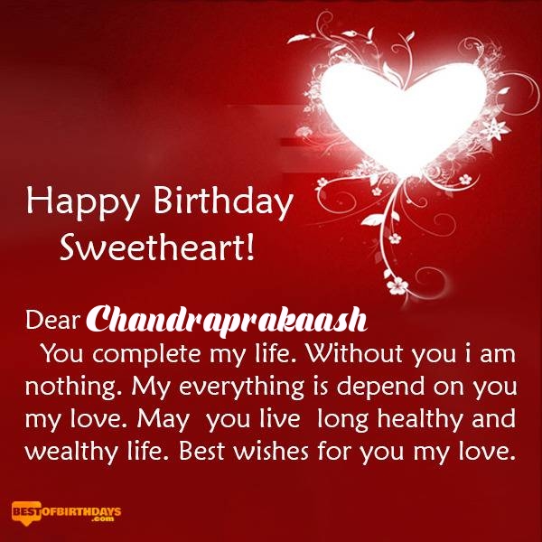 Chandraprakaash happy birthday my sweetheart baby