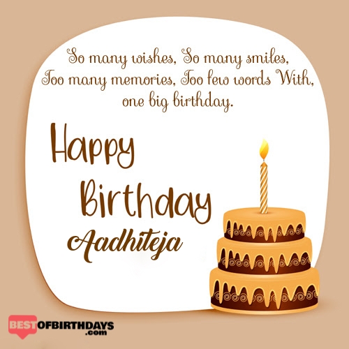 Create happy birthday aadhiteja card online free