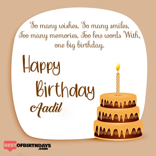 Create happy birthday aadil card online free
