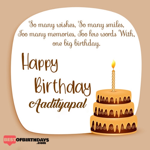 Create happy birthday aadityapal card online free