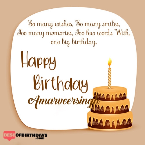 Create happy birthday amarveersingh card online free