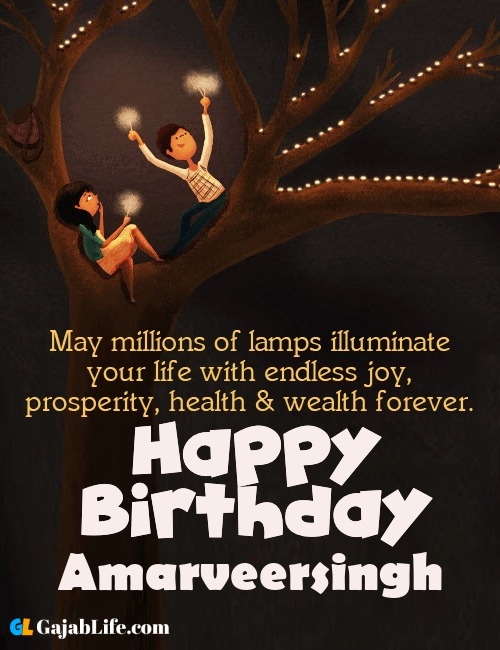 Amarveersingh create happy birthday wishes image with name