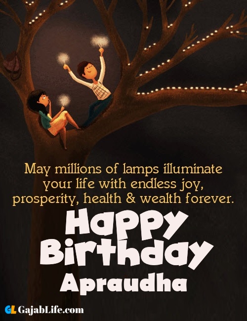 Apraudha create happy birthday wishes image with name