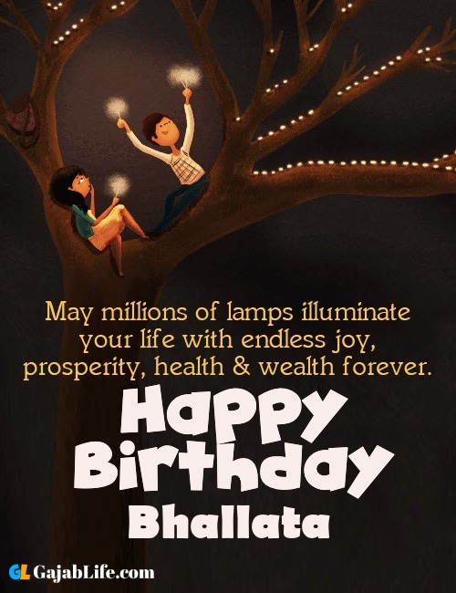 Bhallata create happy birthday wishes image with name