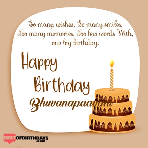 Create happy birthday bhuvanapaavani card online free