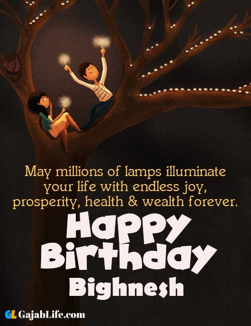 Bighnesh create happy birthday wishes image with name