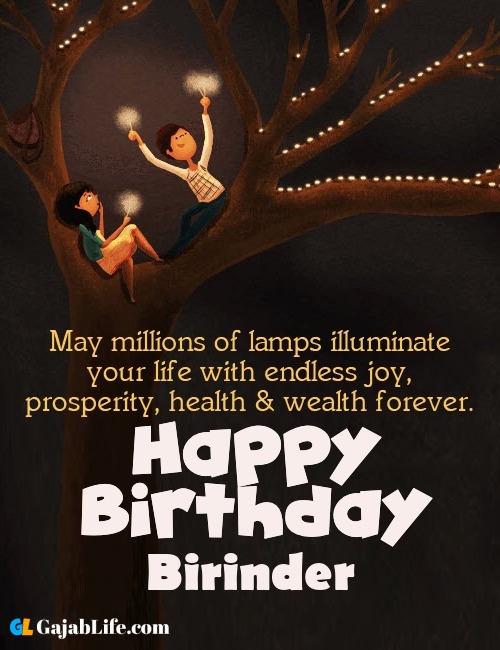Birinder create happy birthday wishes image with name
