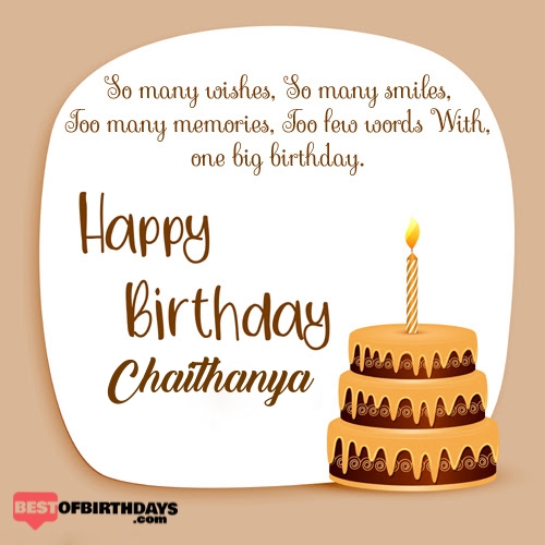 Create happy birthday chaithanya card online free