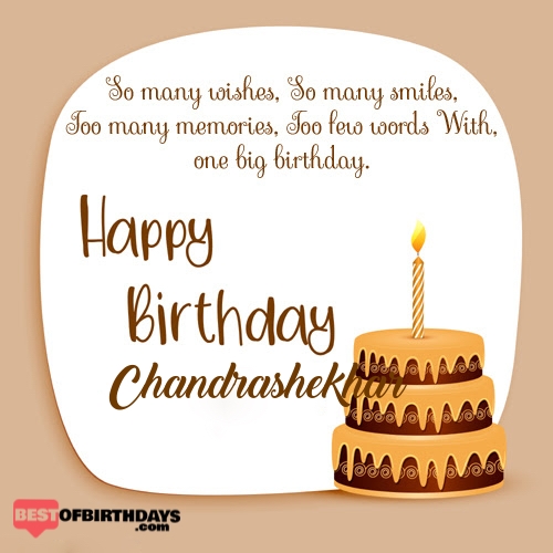 Create happy birthday chandrashekhar card online free