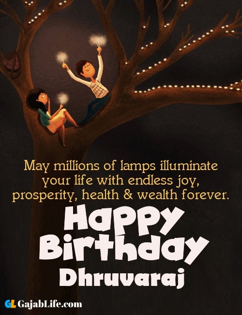Dhruvaraj create happy birthday wishes image with name