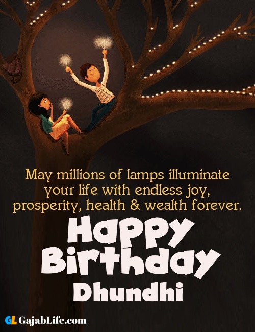 Dhundhi create happy birthday wishes image with name