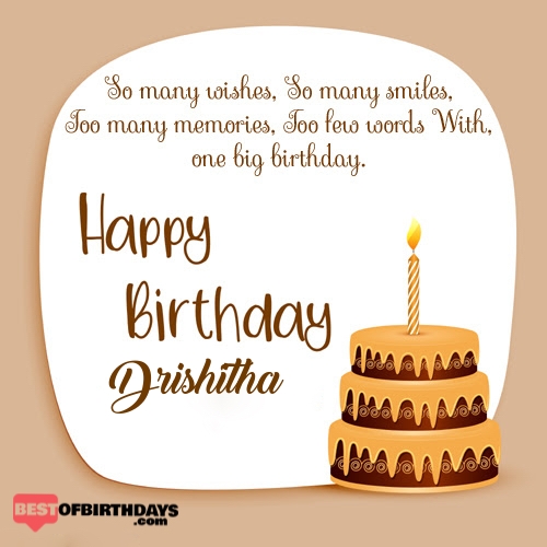 Create happy birthday drishitha card online free