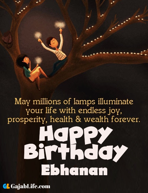 Ebhanan create happy birthday wishes image with name