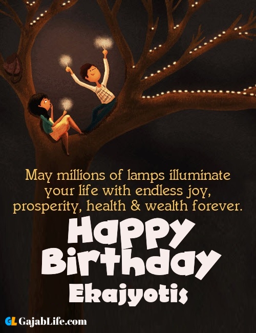 Ekajyotis create happy birthday wishes image with name