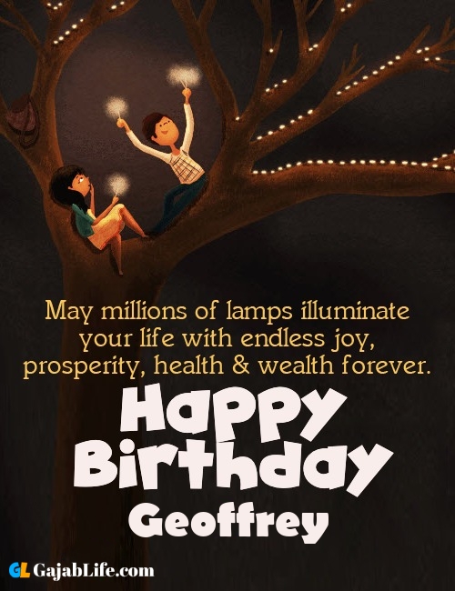 Geoffrey create happy birthday wishes image with name