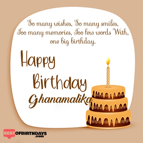 Create happy birthday ghanamalika card online free
