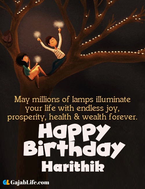 Harithik create happy birthday wishes image with name