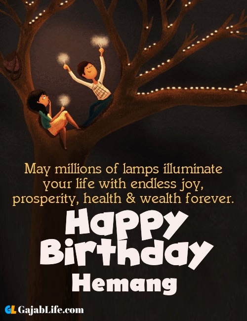 Hemang create happy birthday wishes image with name