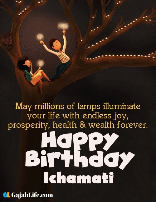 Ichamati create happy birthday wishes image with name