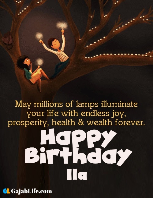 Ila create happy birthday wishes image with name