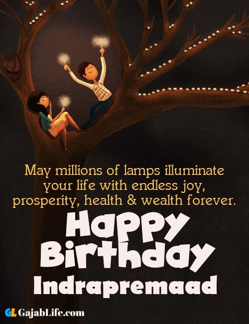 Indrapremaad create happy birthday wishes image with name