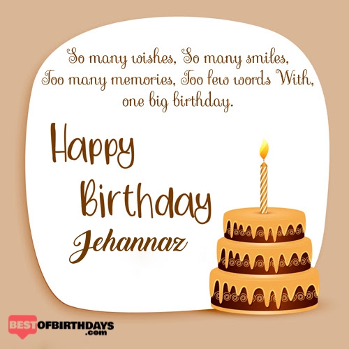 Create happy birthday jehannaz card online free