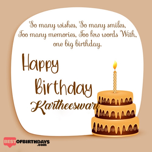Create happy birthday kartheeswari card online free