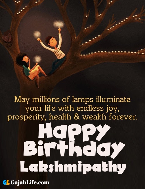 Lakshmipathy create happy birthday wishes image with name