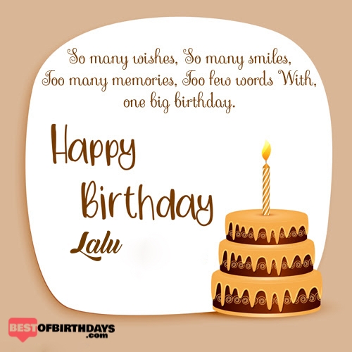 Create happy birthday lalu card online free