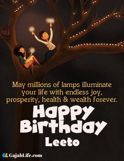Leeto create happy birthday wishes image with name