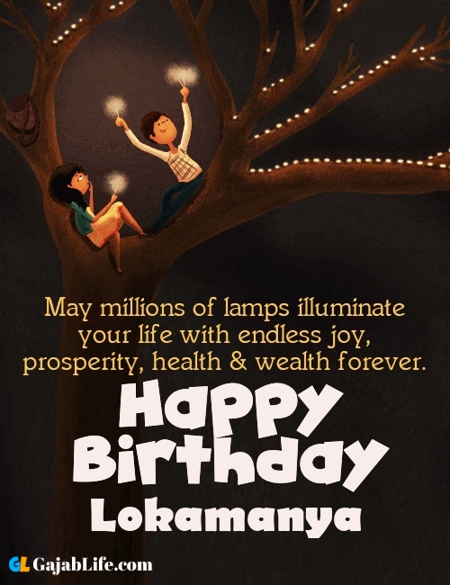 Lokamanya create happy birthday wishes image with name