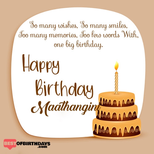 Create happy birthday maathangini card online free