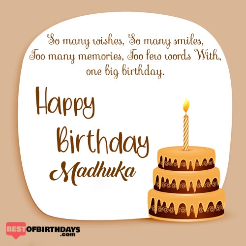 Create happy birthday madhuka card online free
