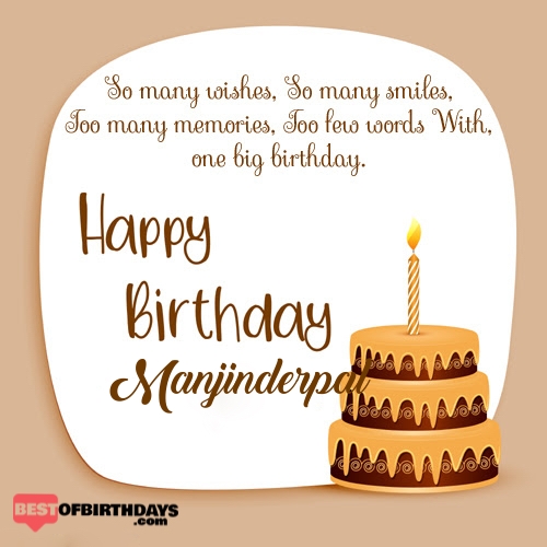 Create happy birthday manjinderpal card online free