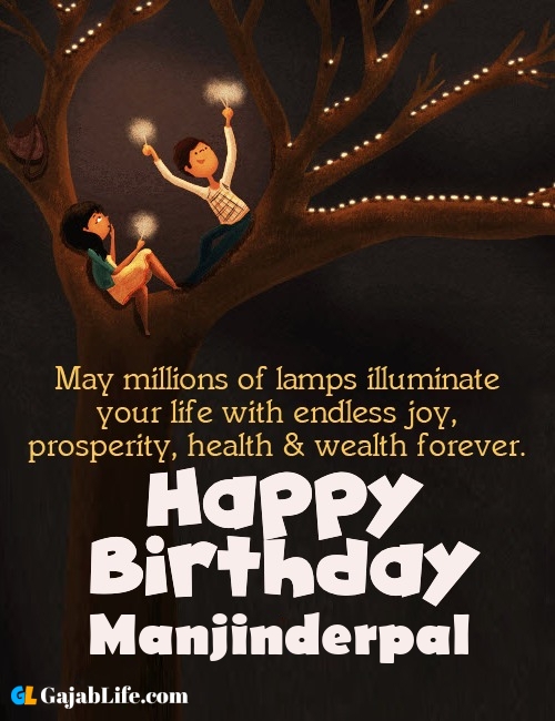 Manjinderpal create happy birthday wishes image with name