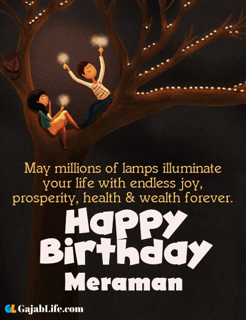 Meraman create happy birthday wishes image with name