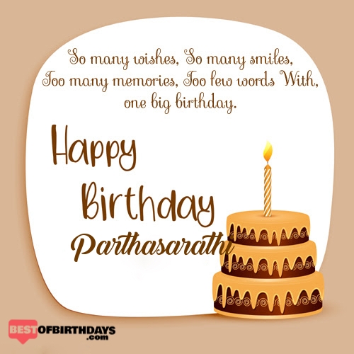 Create happy birthday parthasarathi card online free