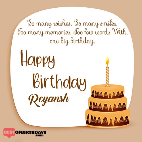 Create happy birthday reyansh card online free