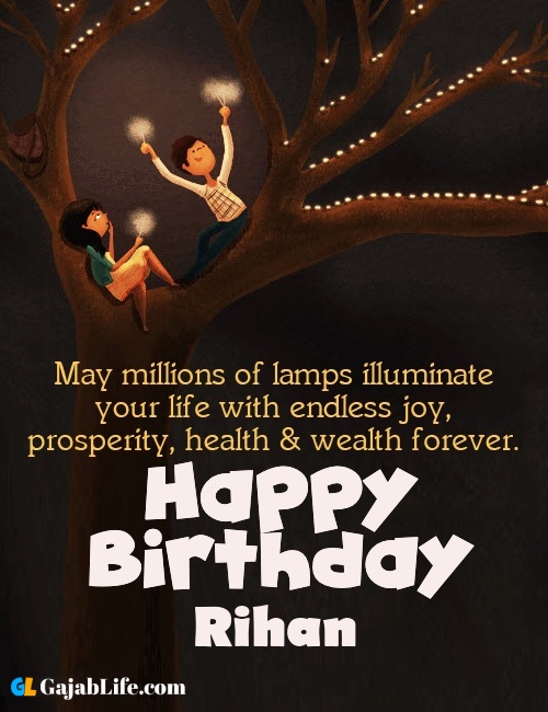 Rihan create happy birthday wishes image with name