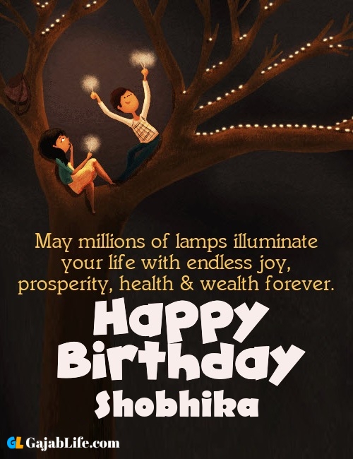 Shobhika create happy birthday wishes image with name